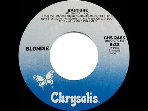 1981 HITS ARCHIVE: Rapture - Blondie (a #1 record--stereo 45)