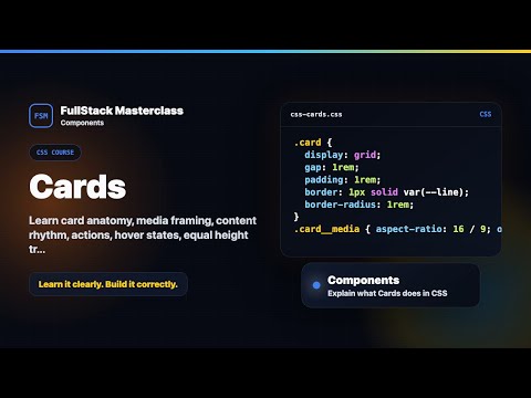 Cards Explained Fullstack Masterclass Css Course