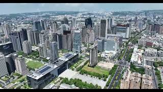 台中七期 台中市政府 捷運市政府站 聯聚 麗格 中國信託 大遠百 日景 5.1K30 空拍素材