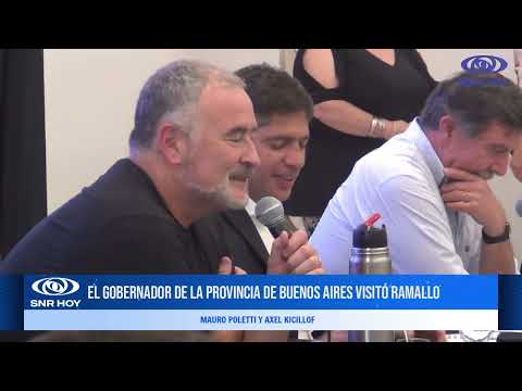 EL GOBERNADOR DE LA PROVINCIA DE BUENOS AIRES VISITÓ RAMALLO