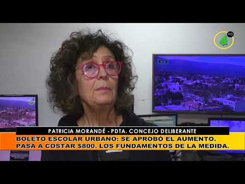 El Concejo Deliberante aprobó el aumento del boleto escolar urbano: pasa de $600 a $800.