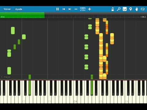 Synthesia Dragon Ball Z Super Butoden Vegeta MIDI theme