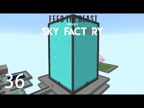 Sky Factory 3 w/ xB - MAX SIZE EXTREME REACTOR [E36] (Minecraft Modded Sky Block)