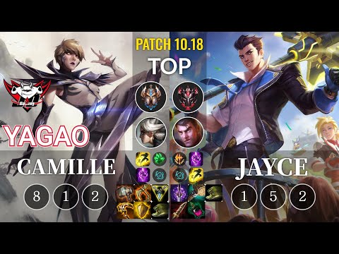 JDG Yagao Camille vs Jayce Top - KR Patch 10.18
