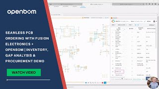 Seamless PCB Ordering with Fusion Electronics + OpenBOM | Inventory, Gap Analysis & Procurement Demo