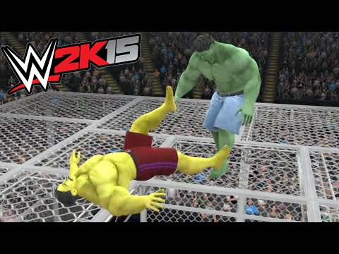 HULK vs Yellow HULK - HELL IN A CELL - WWE 2K15