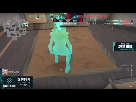 1000iq XSET Aftershock and Lockdown combo vs Sentinels | Valorant Highlights