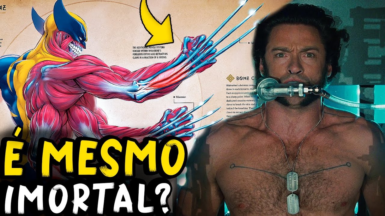ANATOMIA DO WOLVERINE EXPLICADA - ELE REALMENTE É IMORTAL? QUAL IDADE?