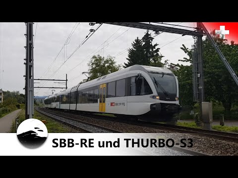 [4K] SBB-RE und THURBO-S3 in Staad