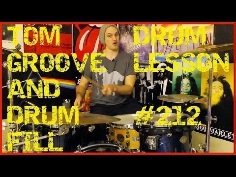 Green Day - American Idiot - Tre Cool Style Tom Groove & Drum Fill - Drum Lesson #212