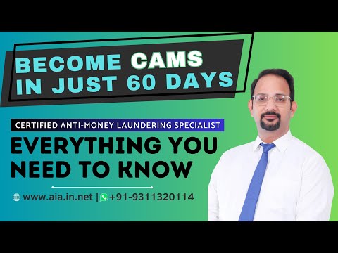 Become CAMS in just 60 days #CAMS #ACAMS #antimoneylaundering #AML