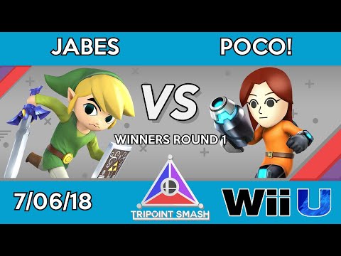 Tripoint Smash 18 - Winners Round 1 - Jabes (Toon Link) Vs. Poco! (Mii Gunner)
