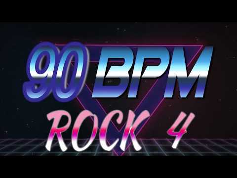 90 BPM - Rock 4 - 4/4 Drum Track - Metronome - Drum Beat