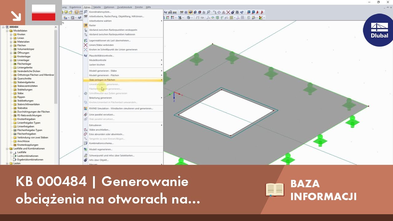 KB 000484 | Generowanie obciążenia na otworach na podstawie obciążenia powierzchniowego