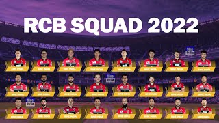 IPL 2022 Royal Challengers Bangalore (rcb) Full Squad | RCB Squad 2022 | RCB Team 2022