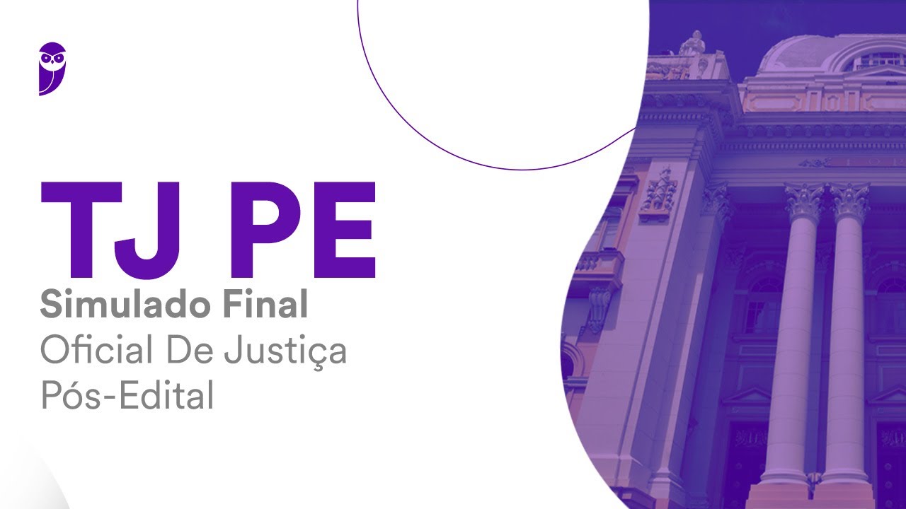 Simulado Final TJ PE - Oficial De Justiça - Pós-Edital - Correção