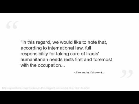 Alexander Yakovenko Quotes