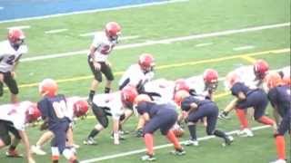 preview picture of video 'Cumberland Valley Eagles vs York City Bears  Central Pa Youth Football Pt. 1 of  2'