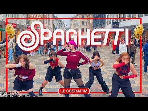 [KPOP IN PUBLIC] LE SSERAFIM - SPAGHETTI Dance Cover from Denmark | CODE9 DANCE CREW