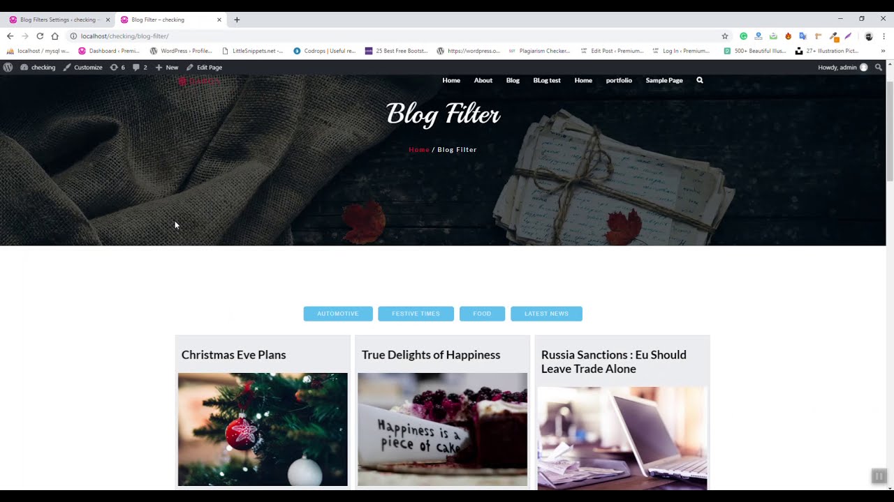 Blog Filter WordPress Plugin - How To Use Blog Filter WordPress Plugin