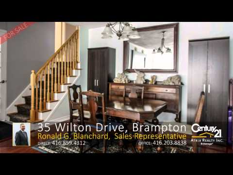 35 Wilton Drive, Brampton - Home for Sale by Ronald G. Blanchard, Sales Representative