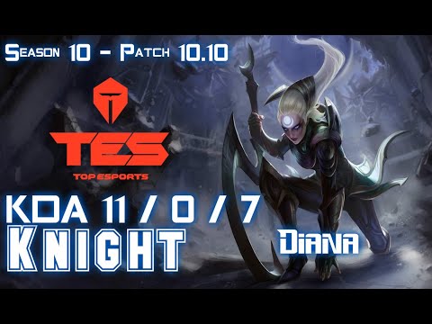 TES Knight DIANA vs PYKE Mid - Patch 10.10 KR Ranked