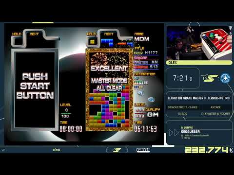 Tetris gm clears the invisible tetris during live event | Mistermv