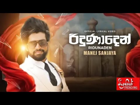 Riduna Den(රිදුනාදෙන්) - Manej Sanjaya New Song 2019 Lyrics Video | Manej Sanjaya Hikkaduwa Shainy