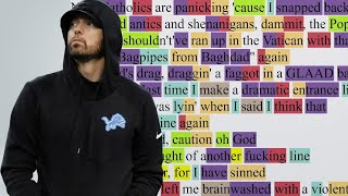 Eminem - Psychopath Killer (Rhyme Scheme) Highlighted