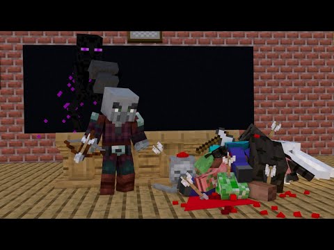 Monster School : Pillager Life - Minecraft Animation