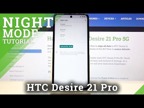 How to Enable Eye Comfort Mode in HTC Desire 21 Pro 5G – Brightness Customization