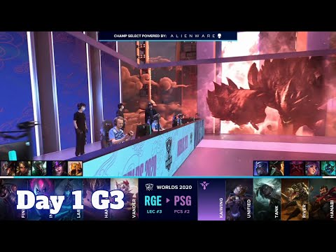 RGE vs PSG | Day 1 Group B S10 LoL Worlds 2020 | Rogue vs PSG Talon - Groups full game