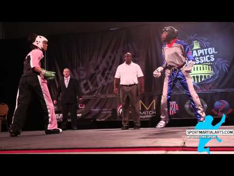 Nicole Pelland vs. Morgan Plowden - Women's Sparring Grands - 2014 US Capitol Classics & China Open