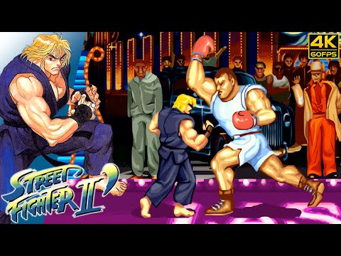 Street Fighter II: Champion Edition - Ken (Arcade / 1992) 4K 60FPS