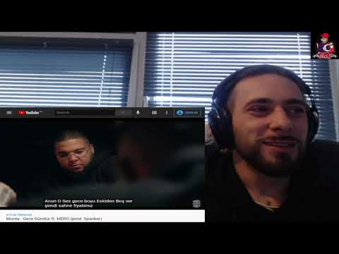 BozeTurk Reacting to (Murda - Gece Gündüz ft. MERO) Türkçe music reaction
