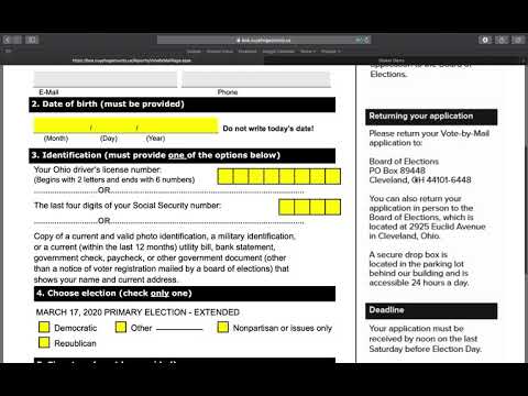 Vote-By-Mail Ballot Application Tutorial - Cuyahoga...