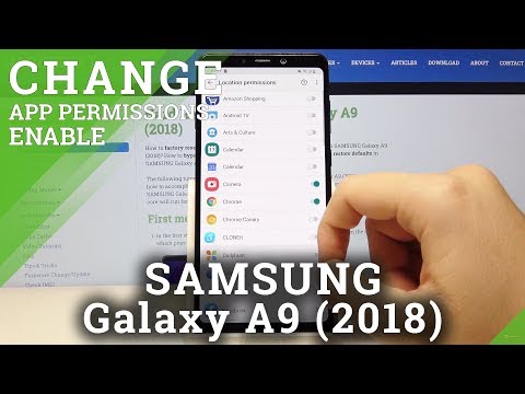How to Manage App Permissions in SAMSUNG Galaxy A9 2018 – Allow Apps