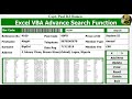 How To Create Advanced Search Function And Add Data Delete Update In Excel Using VBA Full Tutorial
