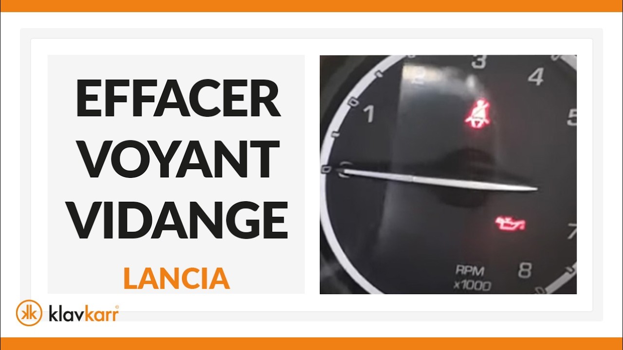 [TUTO] Effacer voyant vidange LANCIA