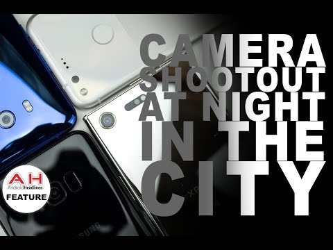 Camera Shootout - City at Night - HTC U11 vs Galaxy S8 vs Google Pixel vs Sony Xperia XZ Premium