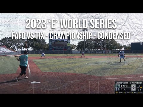 2023 E World Championship condensed game