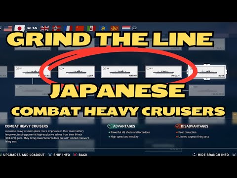 Grind The Line - Japanese Combat Heavy Cruisers - World of Warships Legends