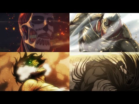 All titan shifters' transformations | Attack on Titan