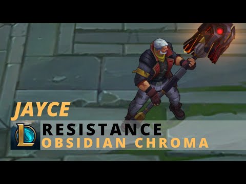 Resistance Jayce Obsidian Chroma - League Of Legends