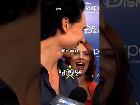 Tom Hiddleston Got INTERRUPTED by Hawkeye & Black Widow 😂 #shorts #marvel #loki #hawkeye #blackwidow