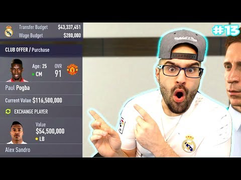 OMG POGBA ACCEPTS $180,000,000 *INSANE TRANSFER* - FIFA 18 Career Mode Real Madrid #13