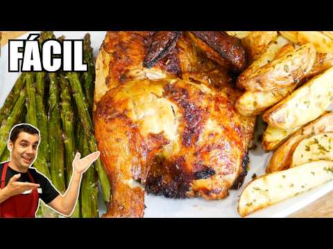 EL POLLO más FÁCIL y RICO con papas y espárragos