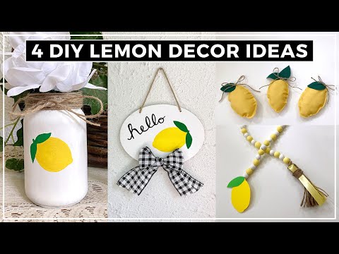 4 Easy DIY Lemon Summer Decor Ideas