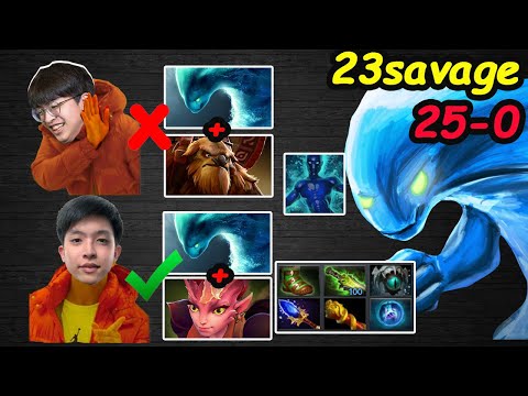 23savage Morphling 25-0 Dark Willow Replicate Combo Beast Carry vs Fnatic.Raven Dota 2 7.28 Gameplay