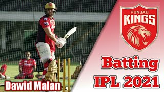 Dawid Malan Batting | IPL 2021 | Punjab Kings Practice Session 2021 | IPL Batting | Batting Practice